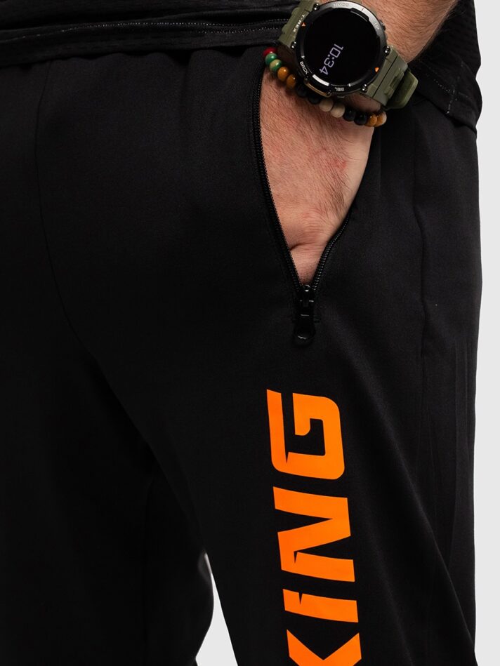 UNTAMED Iron Fist Joggers Man - S, BLACK ORANGE