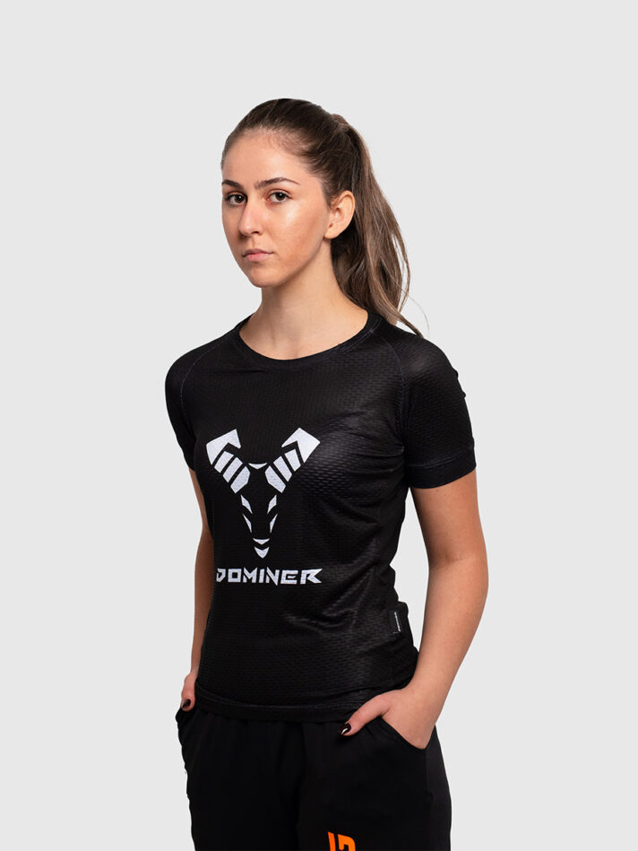 UNTAMED Iron Fist T-shirt Woman - XS, BLACK ORANGE