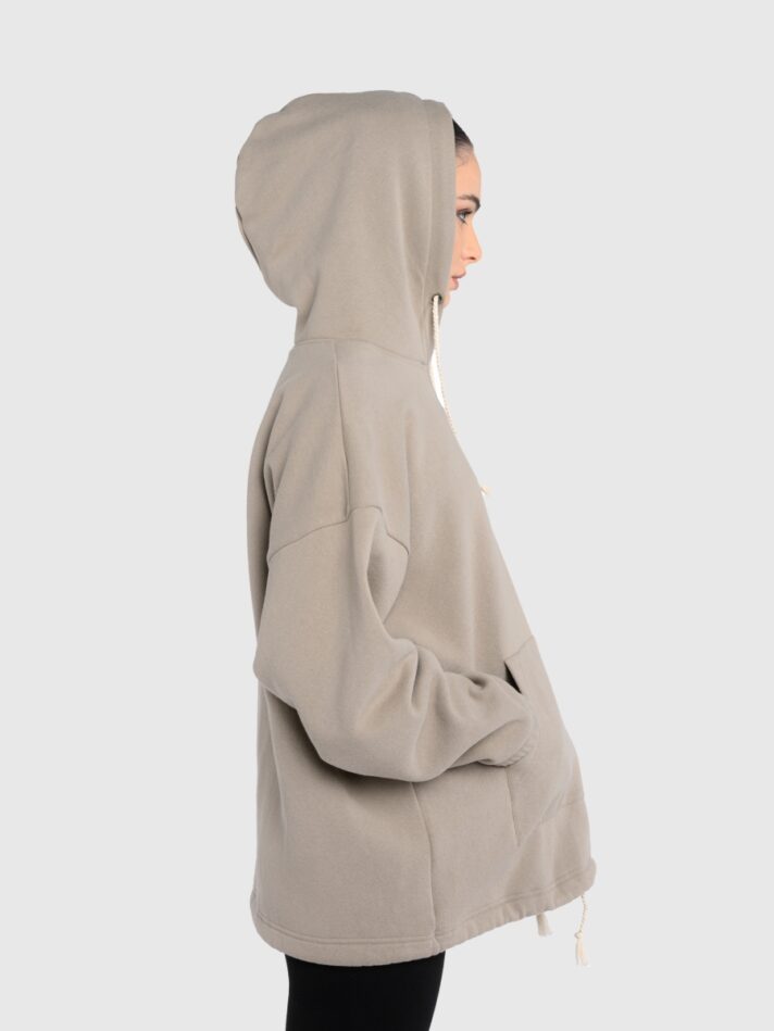 J.C Loosey Cap Hoodie Woman - XS, Beige