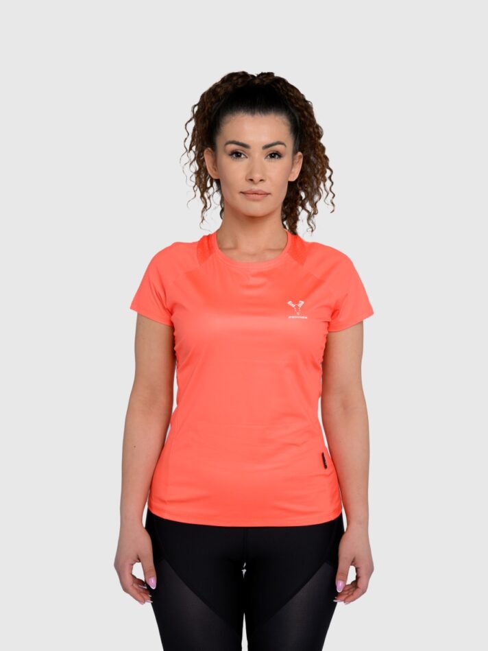 UNTAMED @GYM Feather T-Shirt Woman - XS, ORANGE
