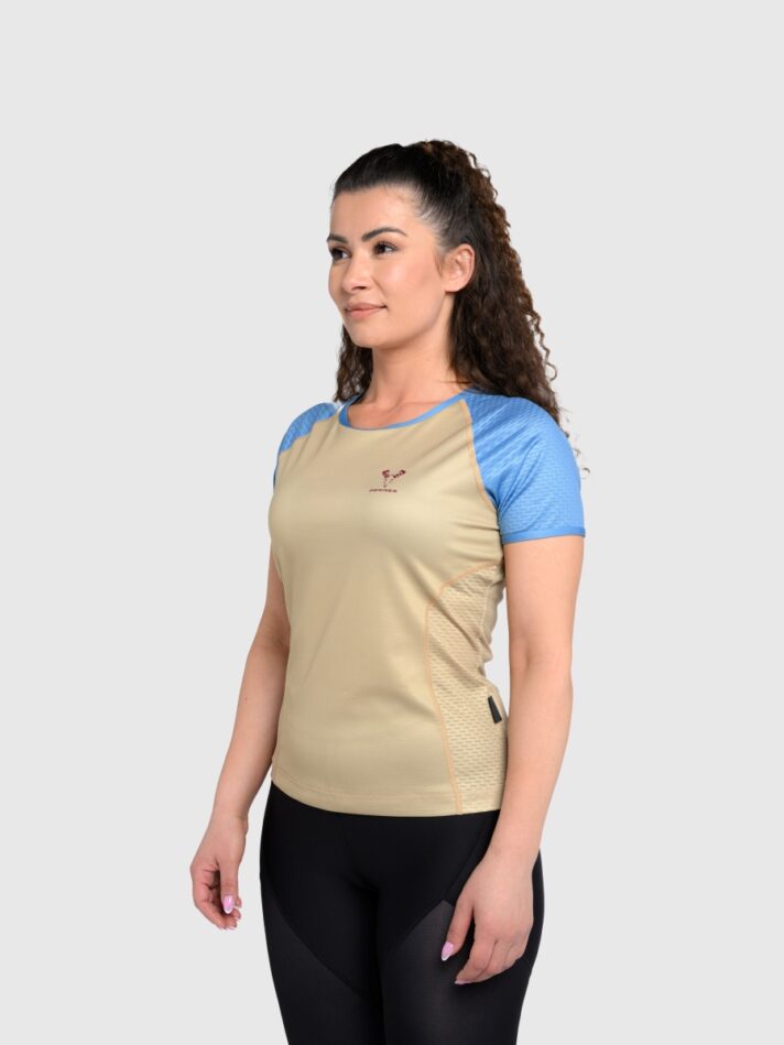 UNTAMED @GYM Liberty T-Shirt Woman - XS, GREEN BANANA-LAGOON