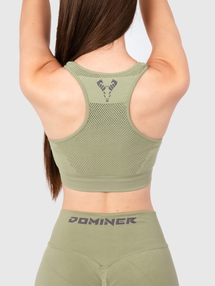 Silhouette Seamless Crop Top - S/M, Kaky