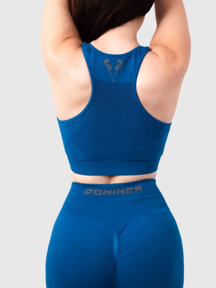 Silhouette Seamless Crop Top - S/M, Blue Navy