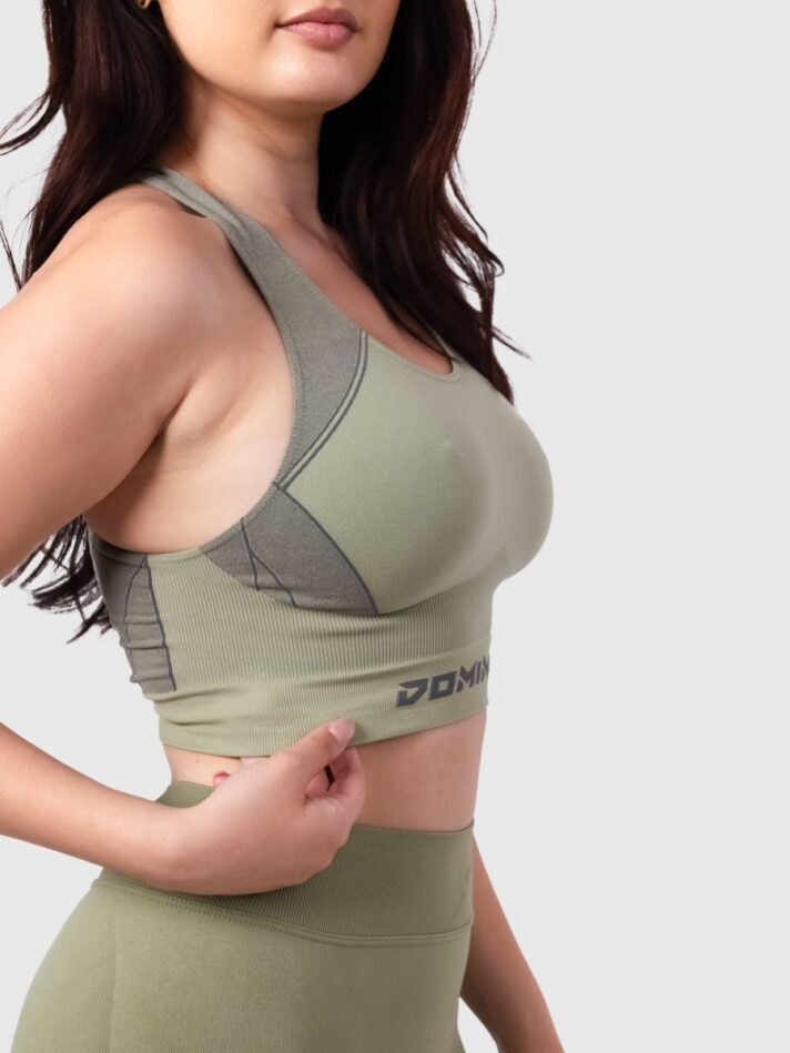 Silhouette Seamless Slim Crop Top - S/M, Kaky