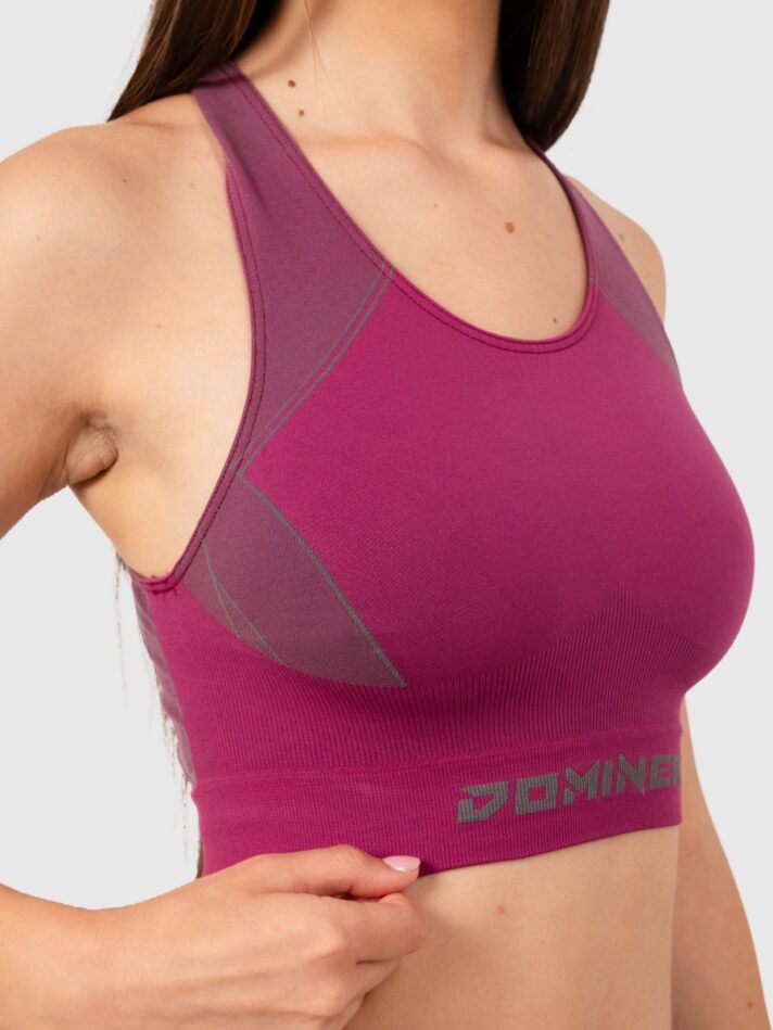 Silhouette Seamless Slim Crop Top - S/M, Prugna