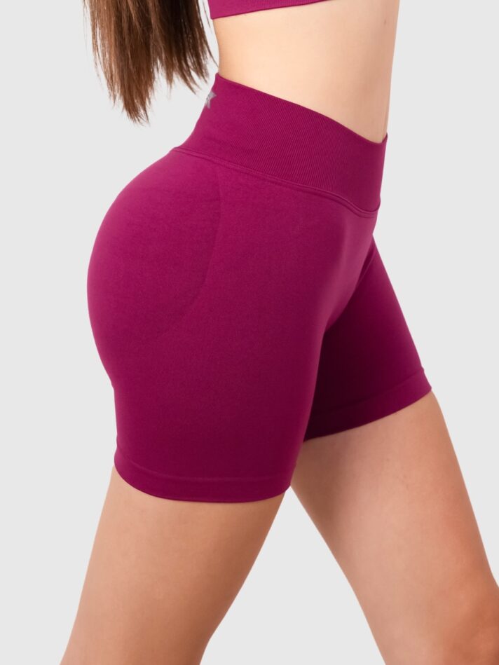 Silhouette Seamless Push Up Shorts - S/M, Prugna