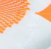 WHITE ORANGE FLUO 3 Pair