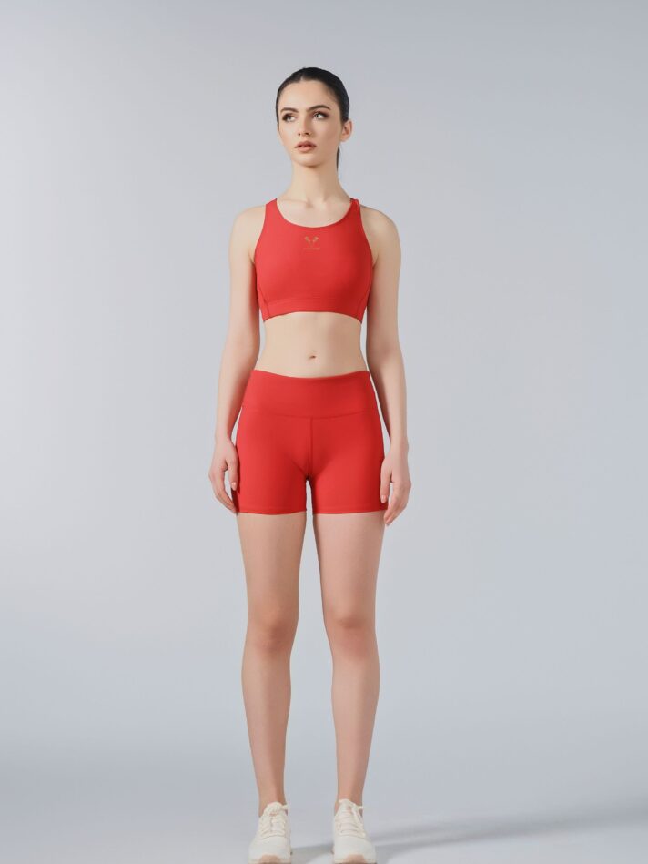 J.C SYNTH CROP - XS, RED JC