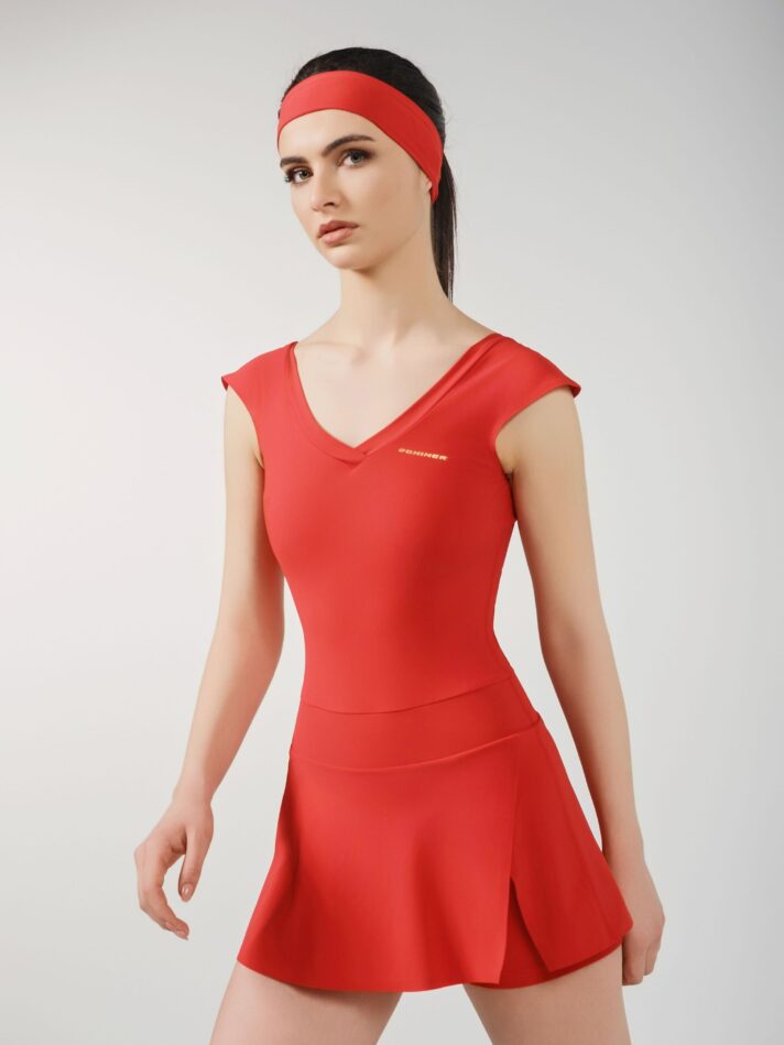 J.C CLASSY TENNIS DRESS - XS, RED JC