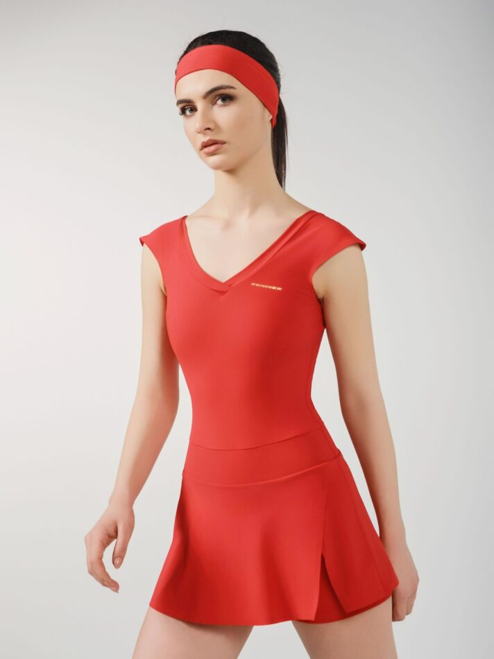 J.C CLASSY TENNIS DRESS - XS, RED JC