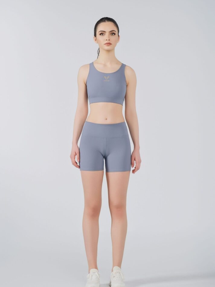 J.C CONTROL HIGH RISE SHORTS - XS, GREY-BLUE JC