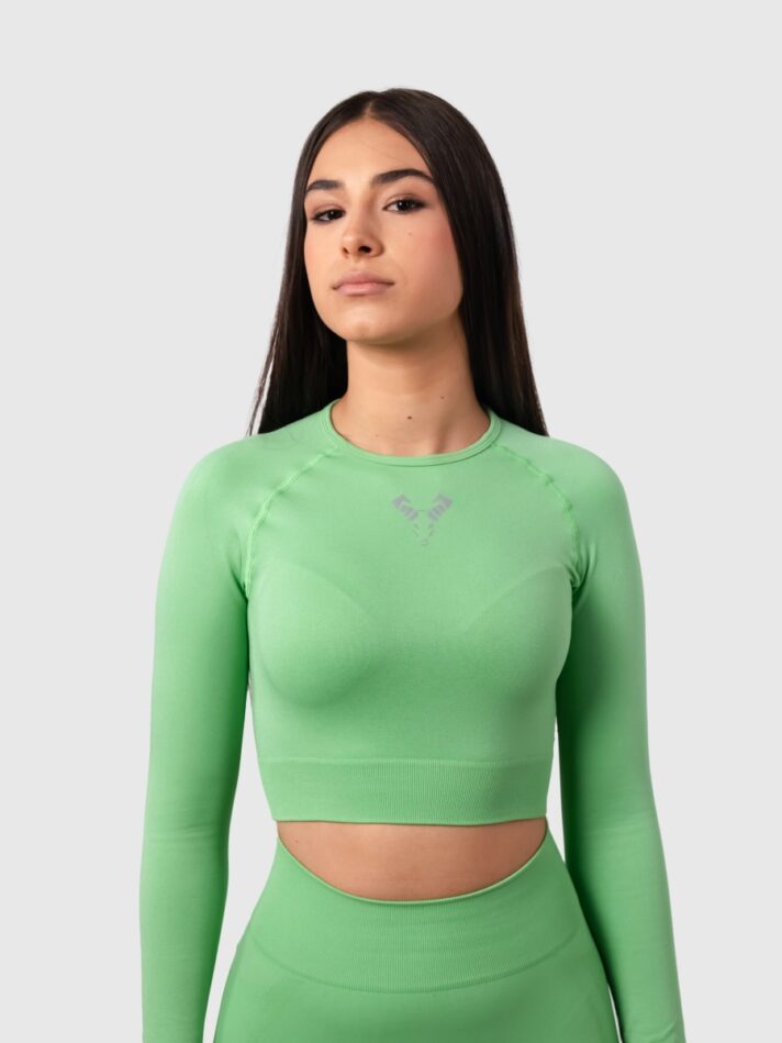 Contour Seamless Crop - S, Green S