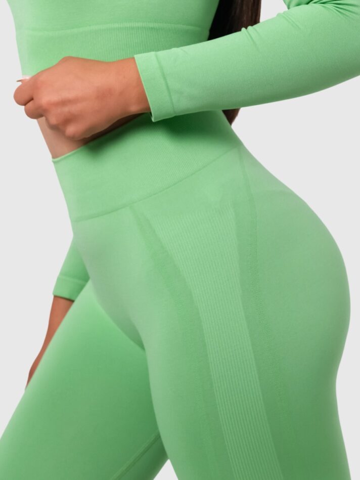 Contour Seamless Slim Leggings - S, Green S