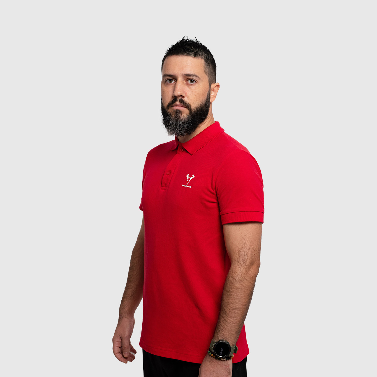 Casual Polo T-shirt Man Polo Red