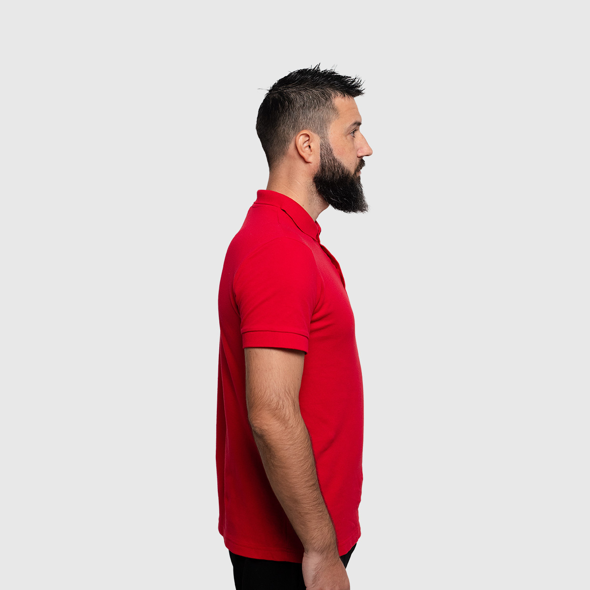 Casual Polo T-shirt Man Polo Red
