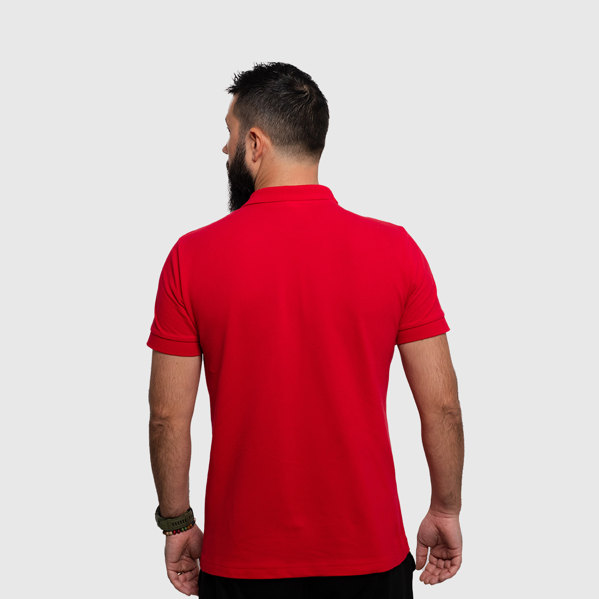Casual Polo T-shirt Man Polo Red