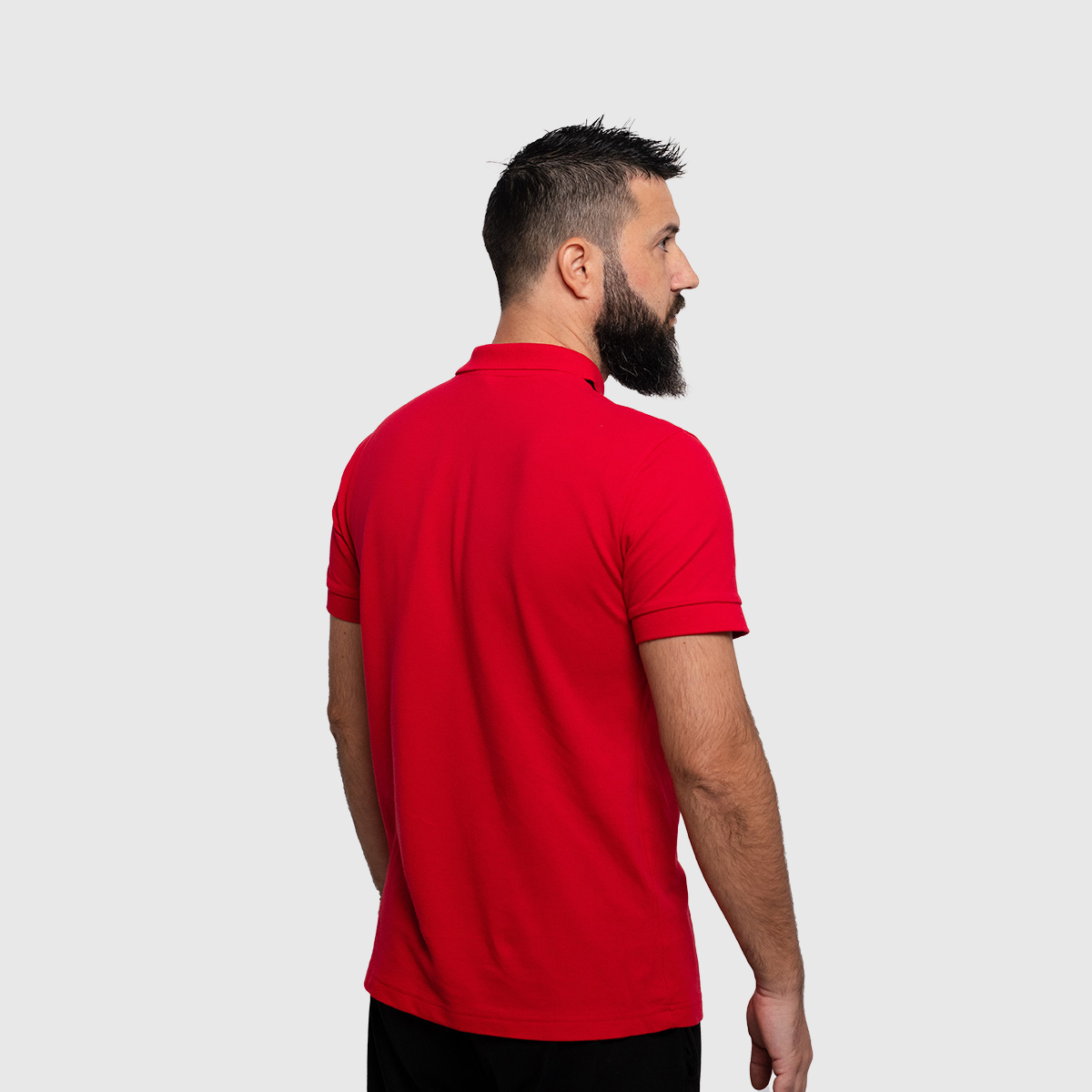 Casual Polo T-shirt Man Polo Red
