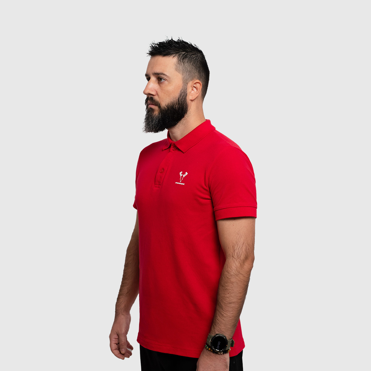 Casual Polo T-shirt Man Polo Red