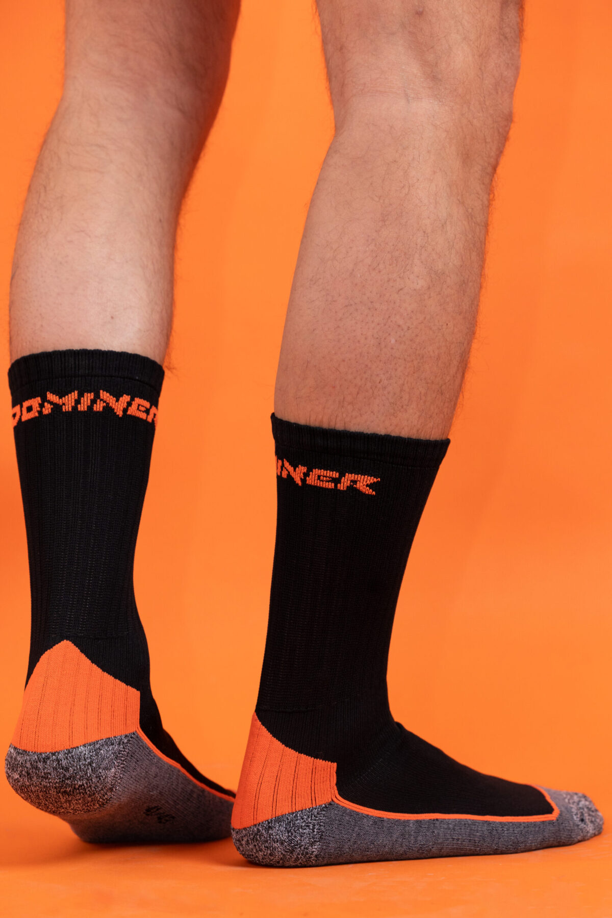 MALEVE HIKE SOCKS BLACK ORANGE HI