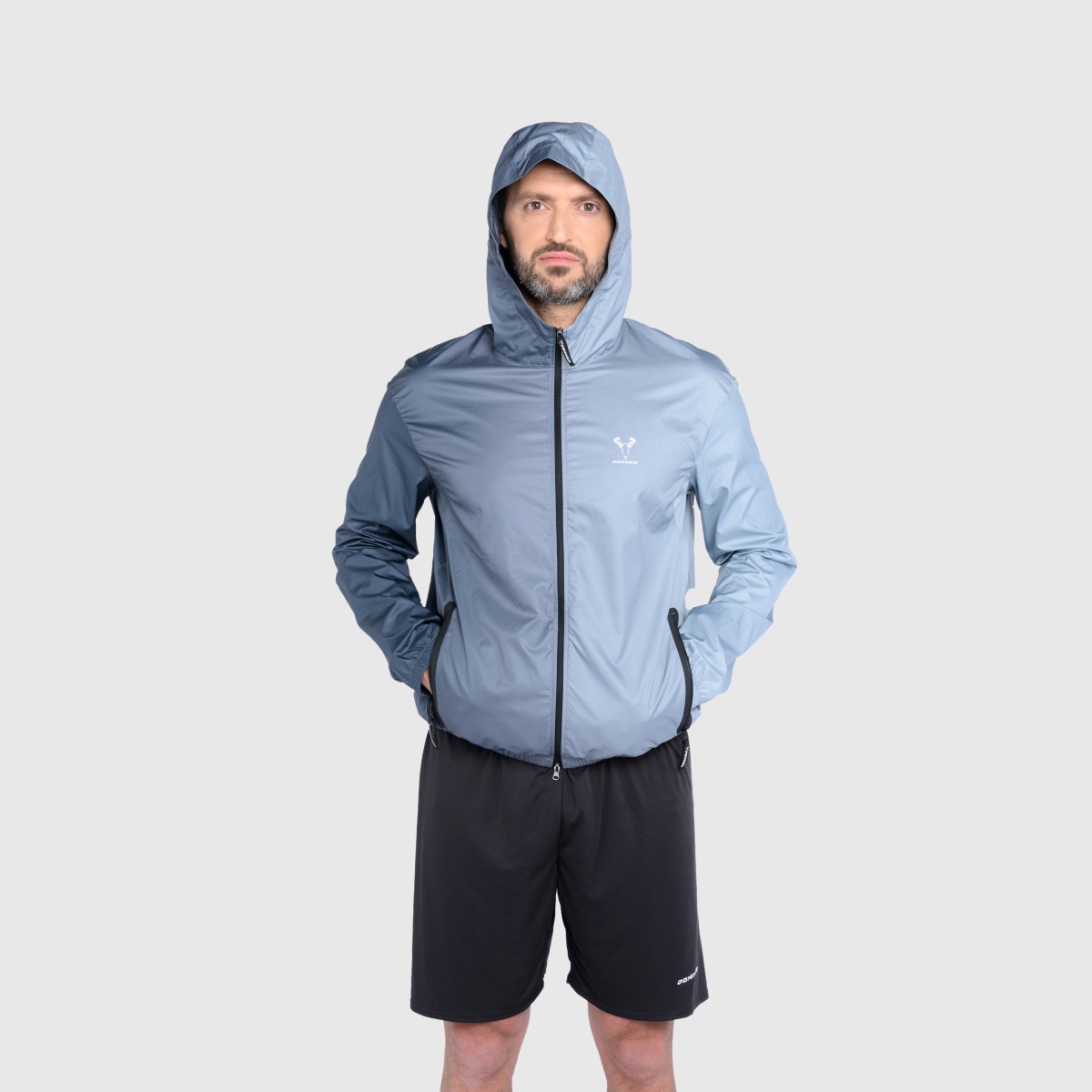 UNTAMED @GYM Float Jacket Man GRAY GRADIENT