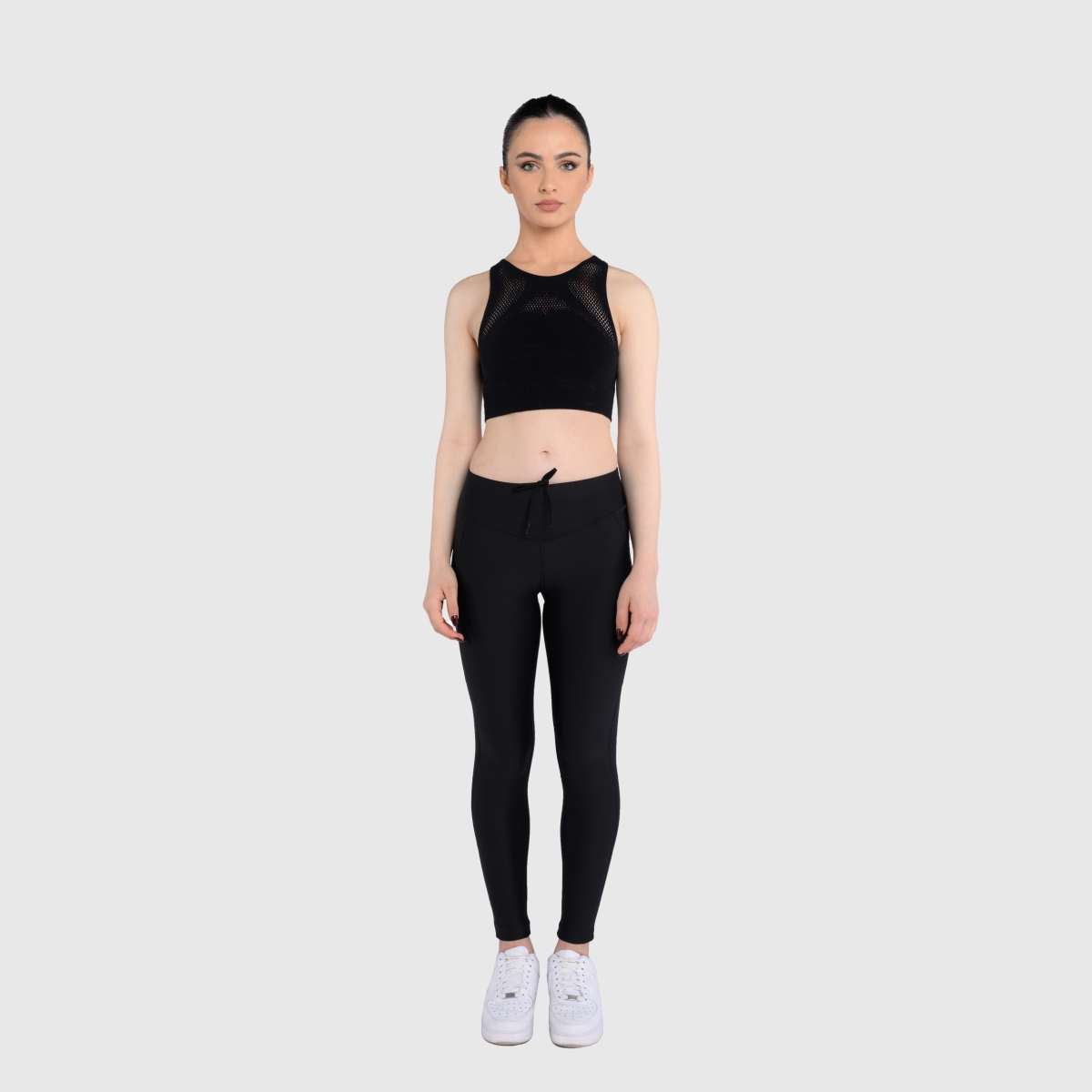 UNTAMED @GYM Active Leggings Woman BLACK-GREEN