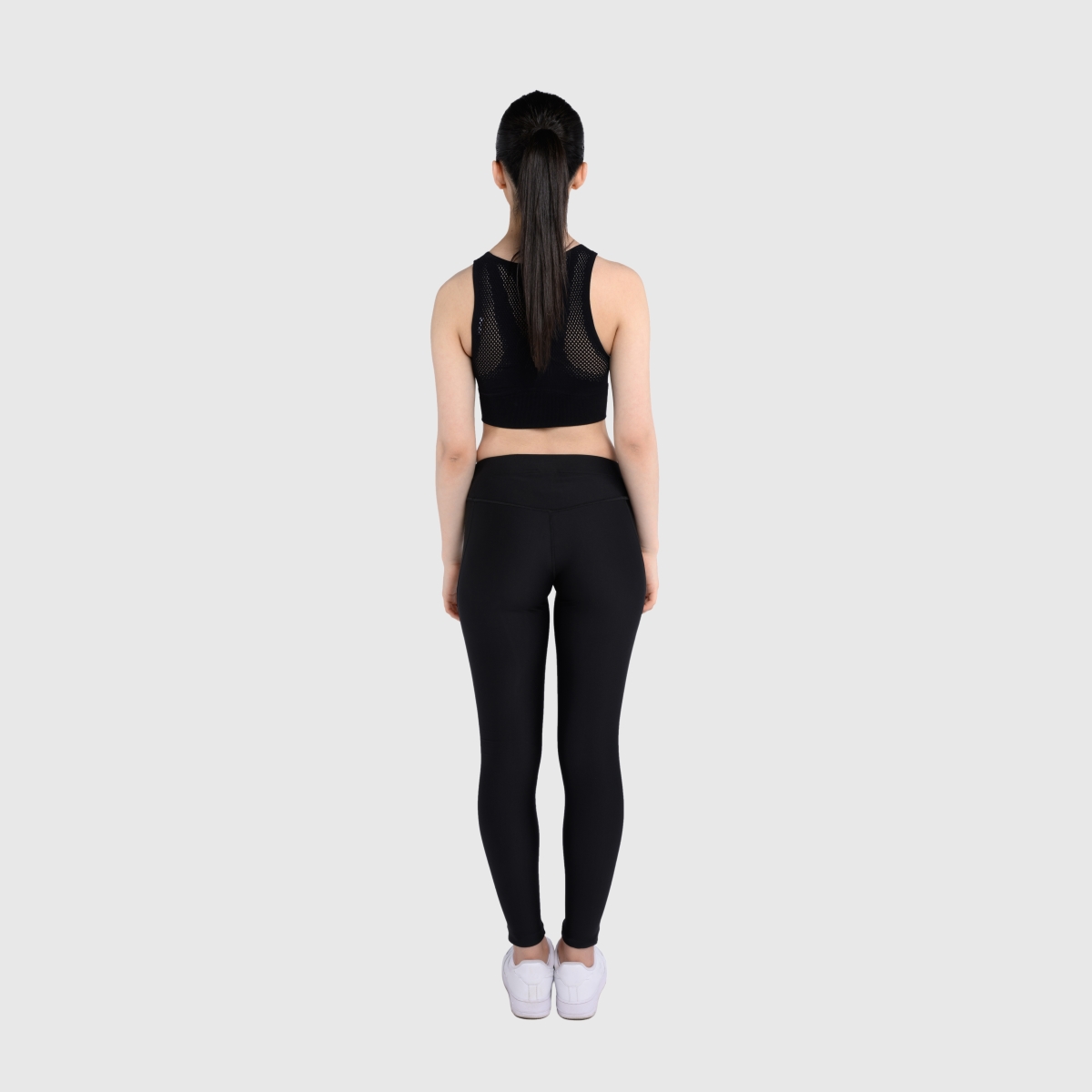 UNTAMED @GYM Active Leggings Woman BLACK-GREEN