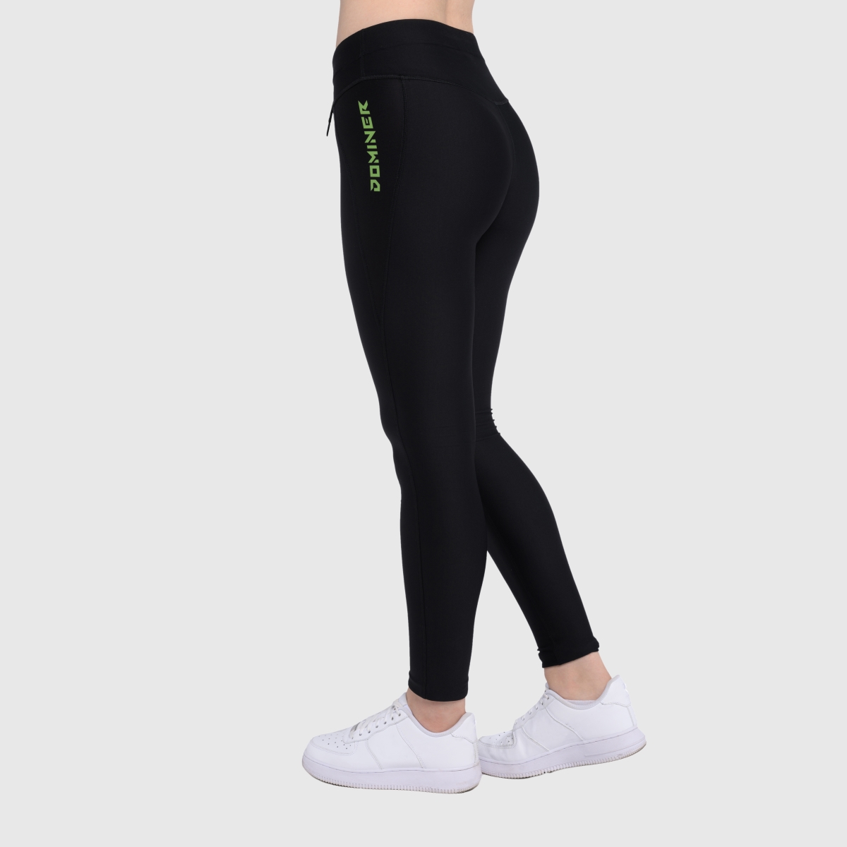 UNTAMED @GYM Active Leggings Woman BLACK-GREEN