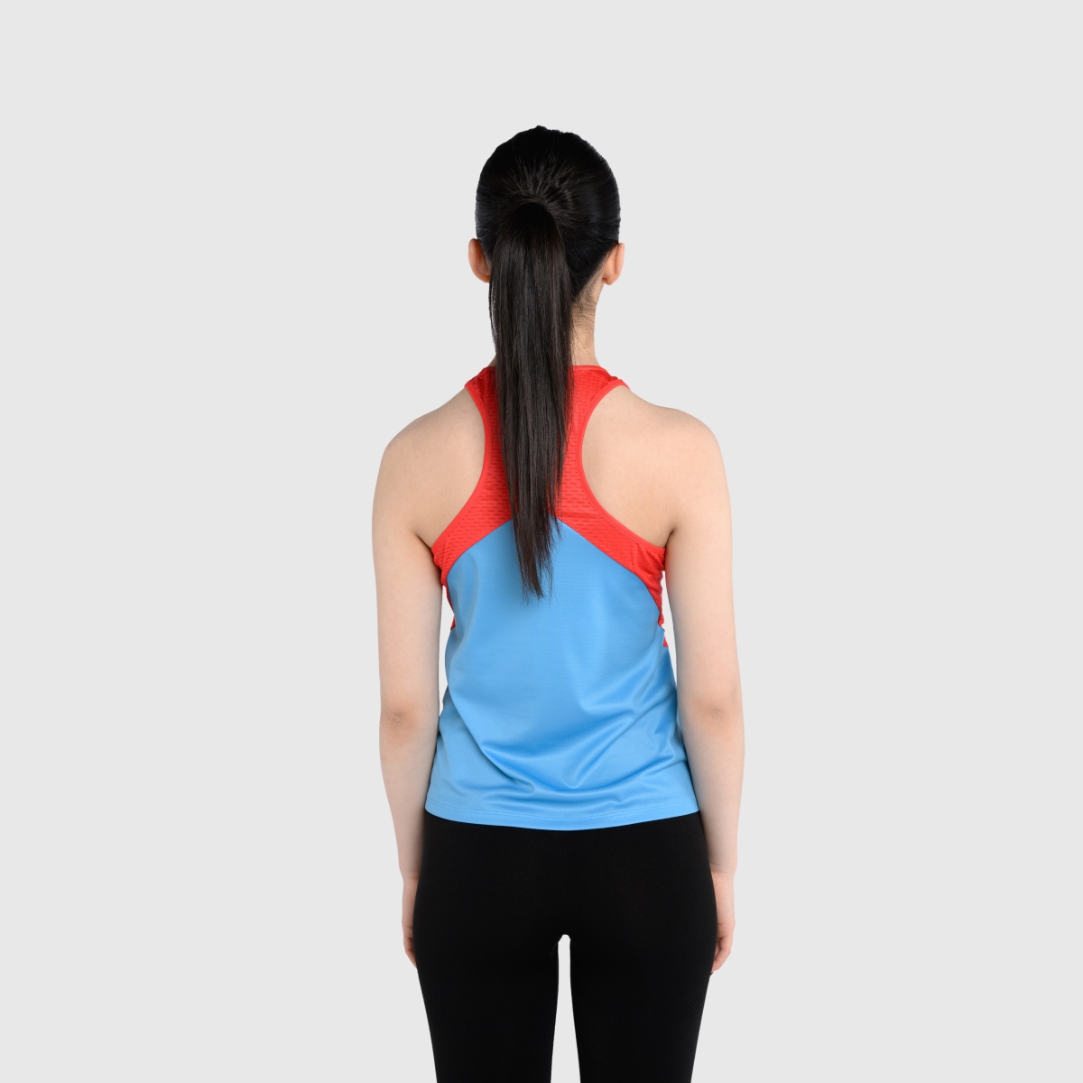 UNTAMED @GYM Feather Tank Top Woman SKY BLUE- RED