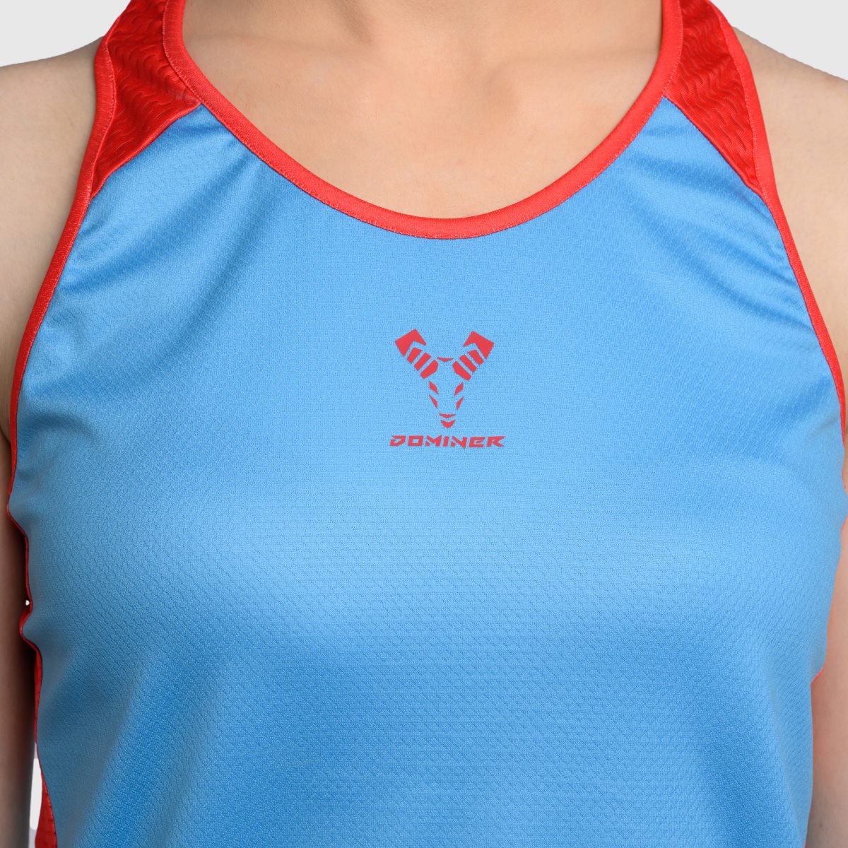 UNTAMED @GYM Feather Tank Top Woman SKY BLUE- RED
