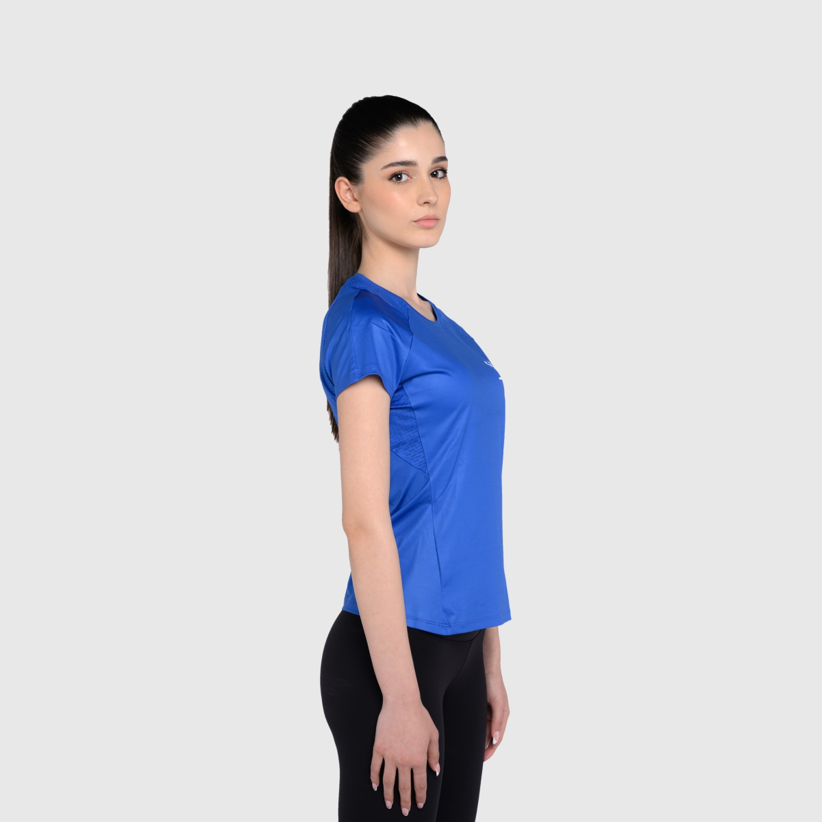 UNTAMED @GYM Feather T-Shirt Woman BLUE SAX