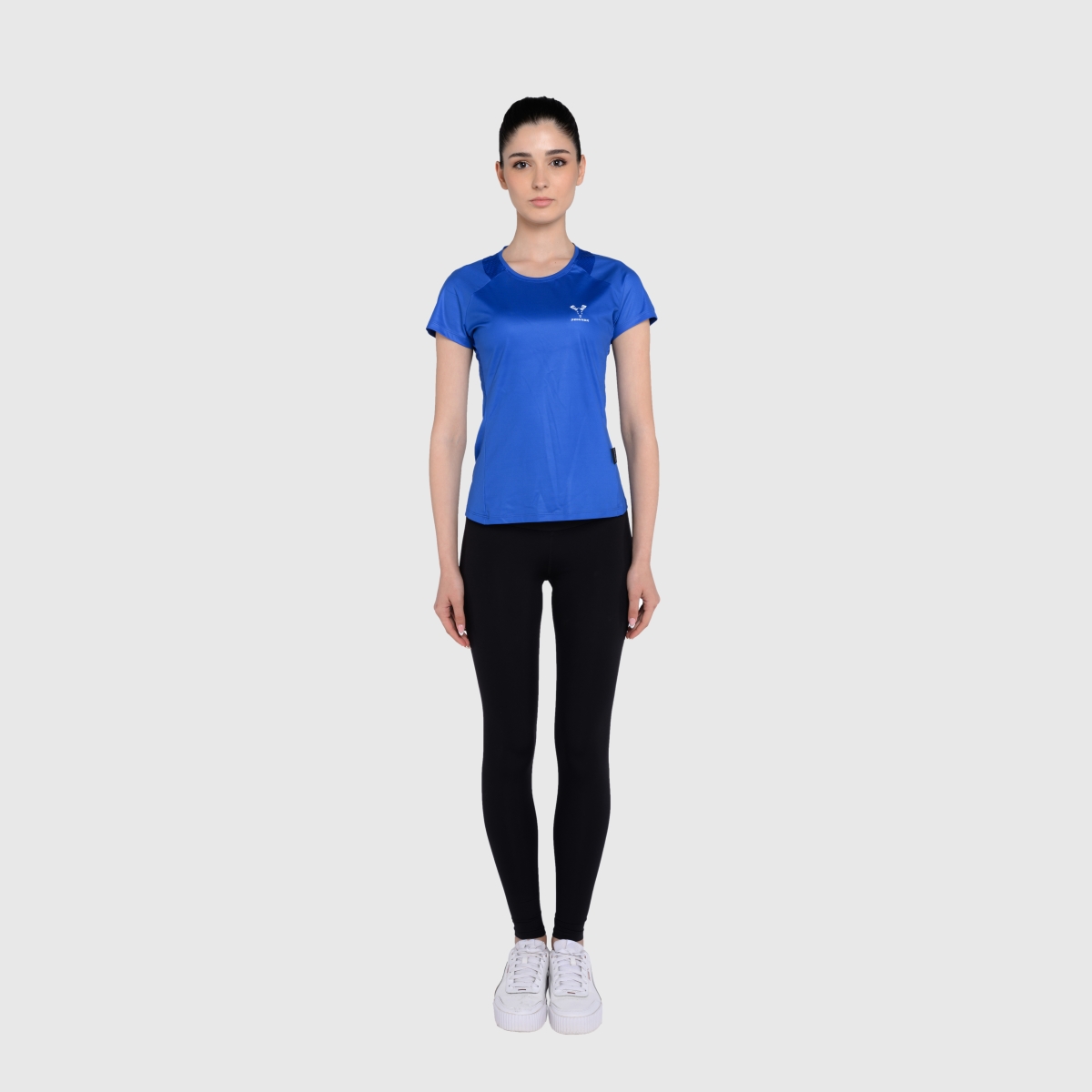 UNTAMED @GYM Feather T-Shirt Woman BLUE SAX