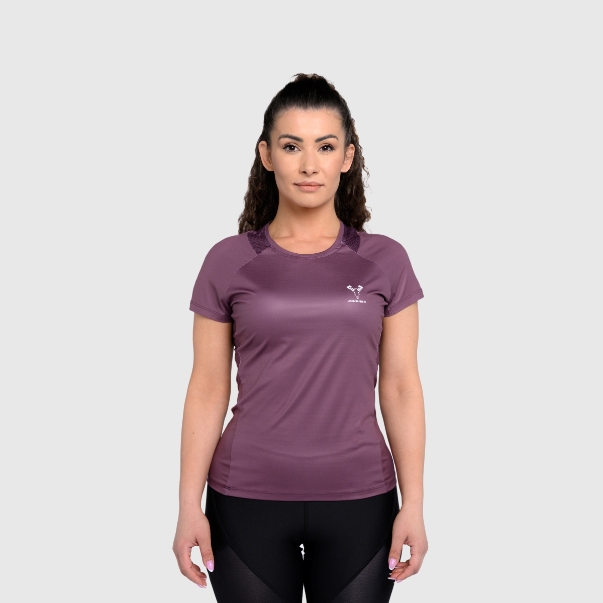 UNTAMED @GYM Feather T-Shirt Woman EGGPLANT