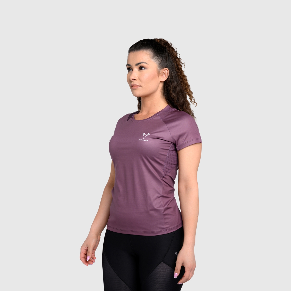 UNTAMED @GYM Feather T-Shirt Woman EGGPLANT
