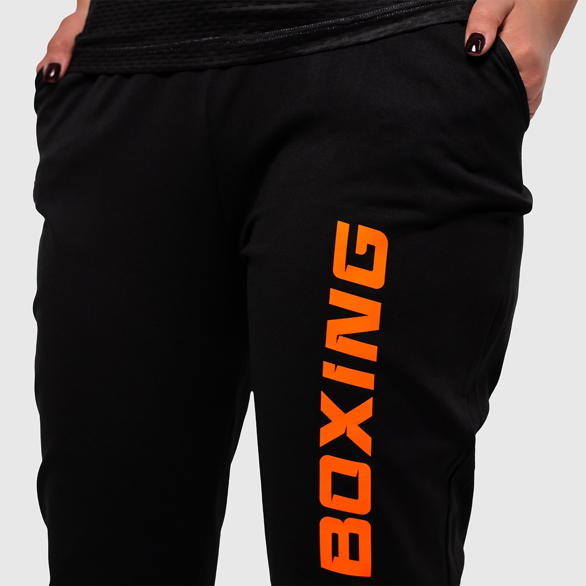 UNTAMED Iron Fist Joggers Woman BLACK ORANGE