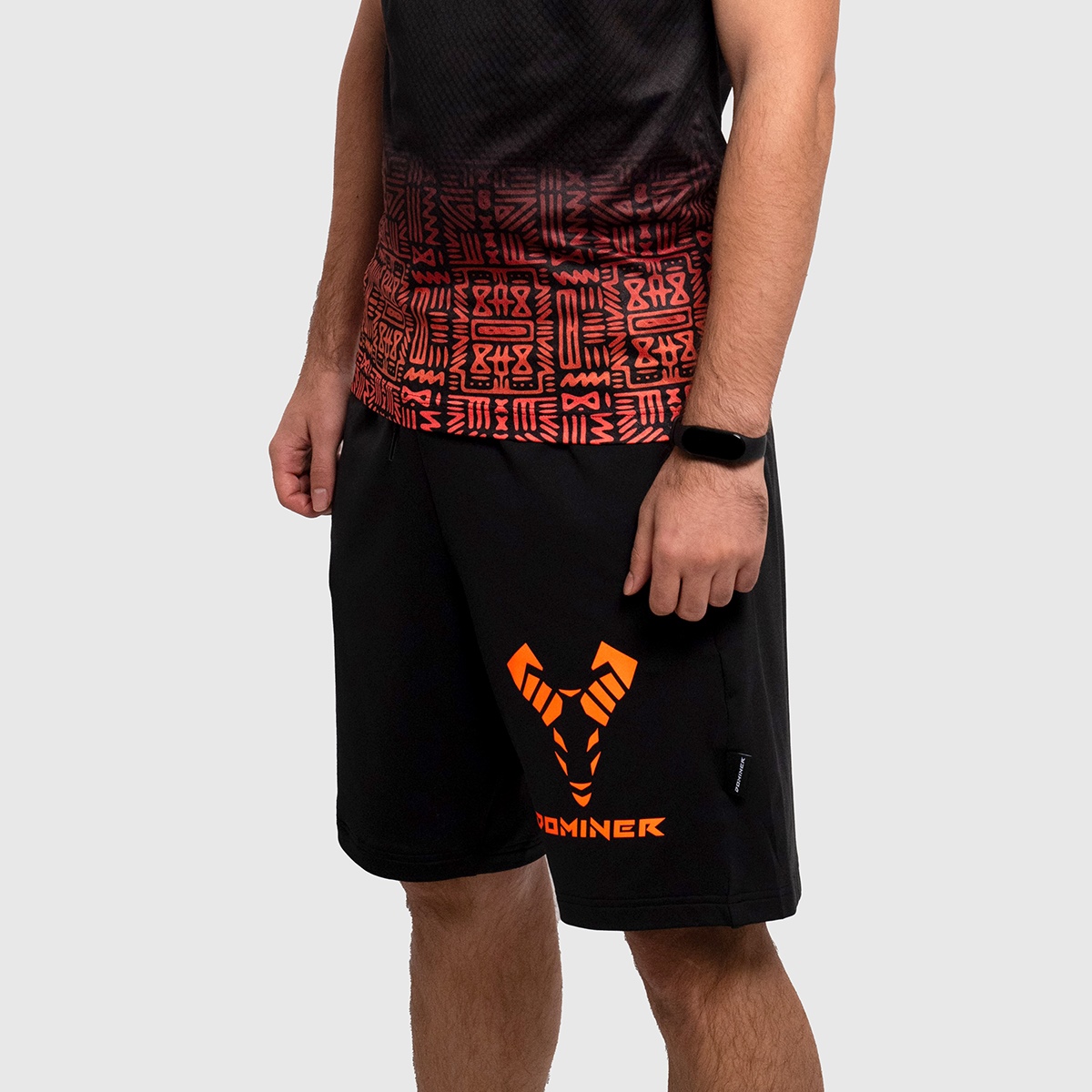 UNTAMED Iron Fist Shorts Man BLACK ORANGE
