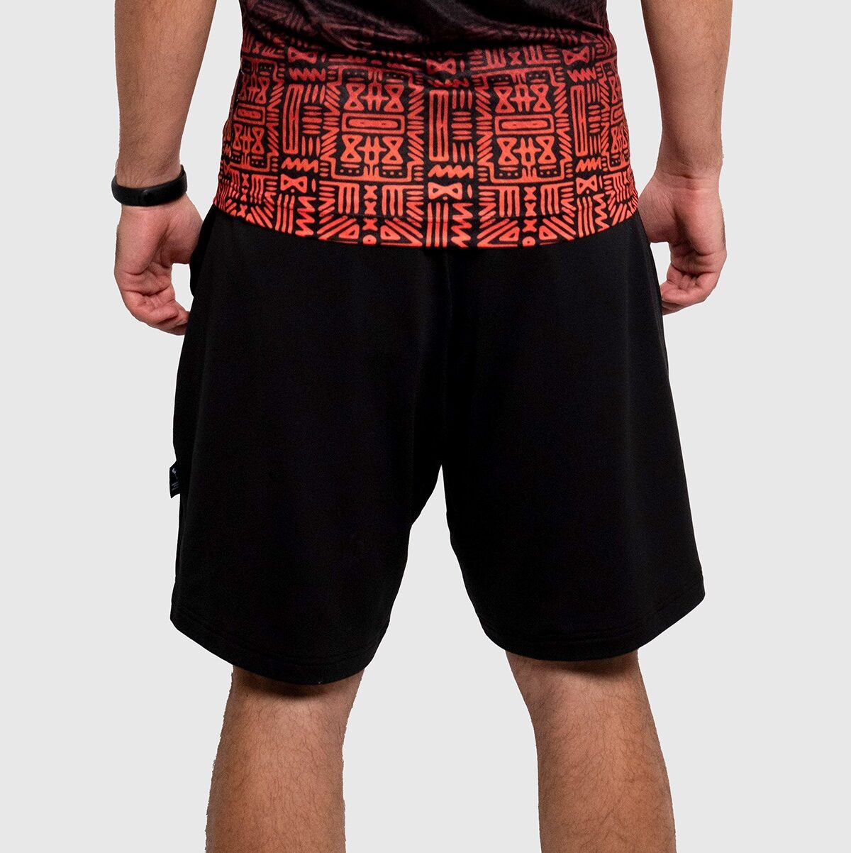 UNTAMED Iron Fist Shorts Man BLACK ORANGE