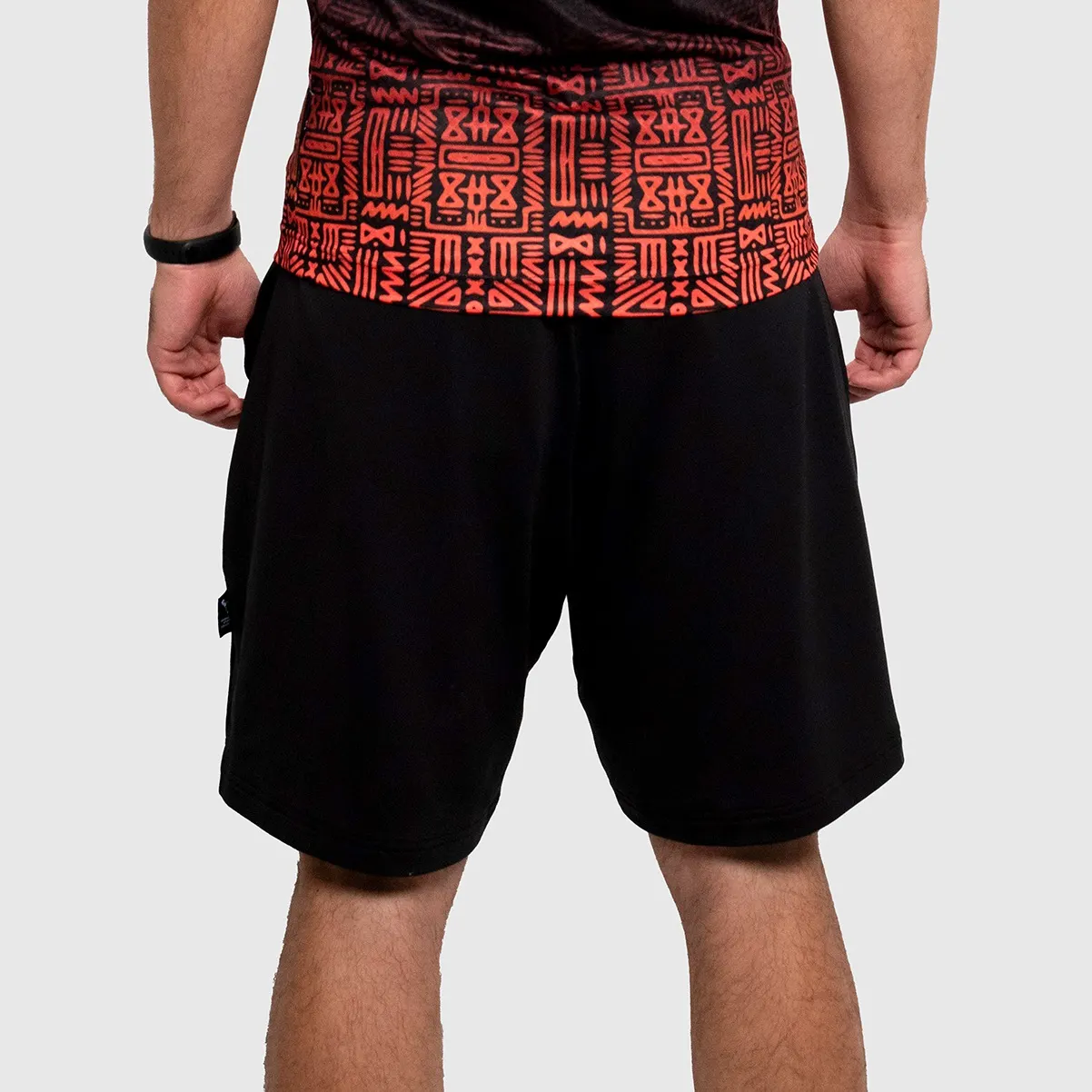 UNTAMED Iron Fist Shorts Man BLACK ORANGE