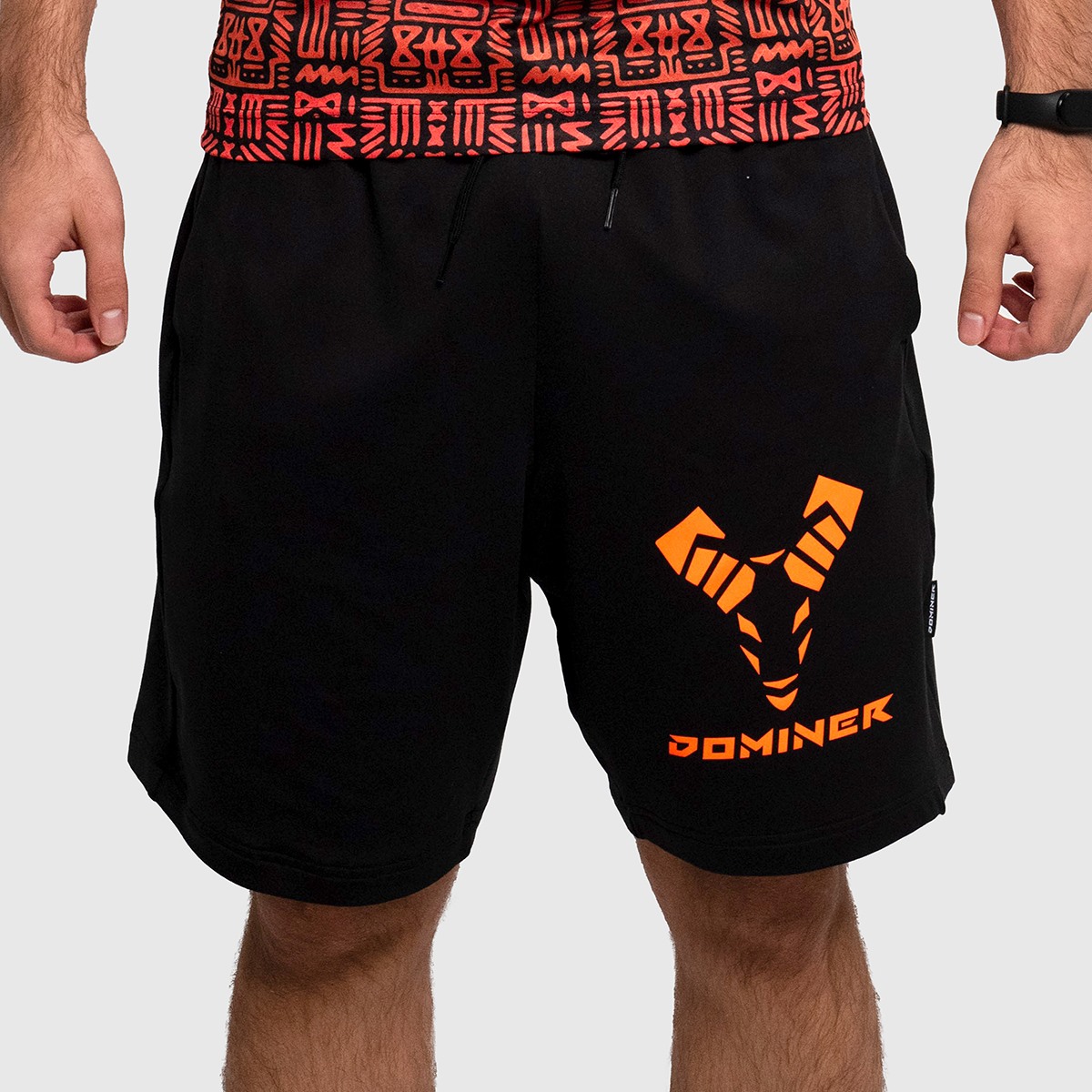 UNTAMED Iron Fist Shorts Man BLACK ORANGE