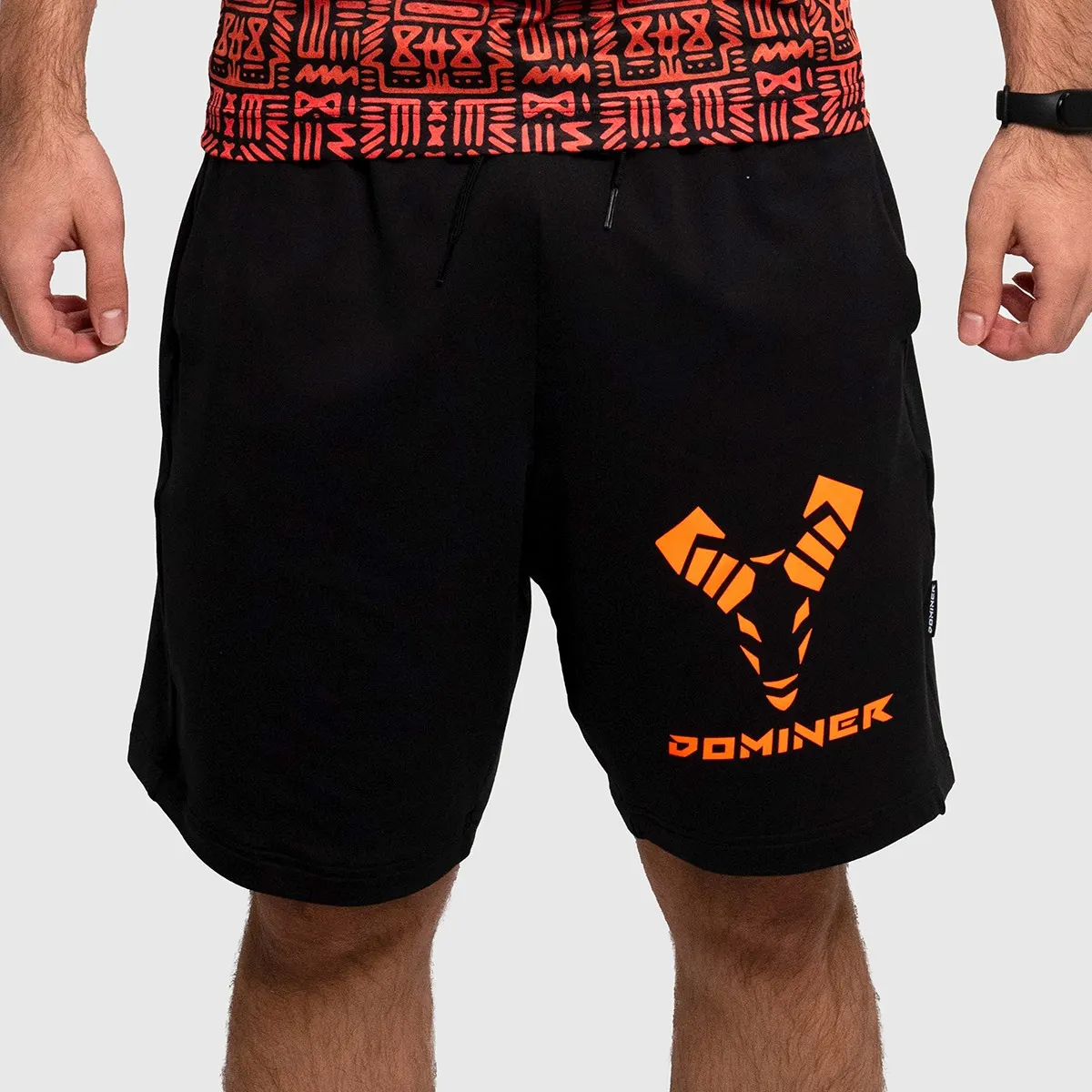 UNTAMED Iron Fist Shorts Man BLACK ORANGE