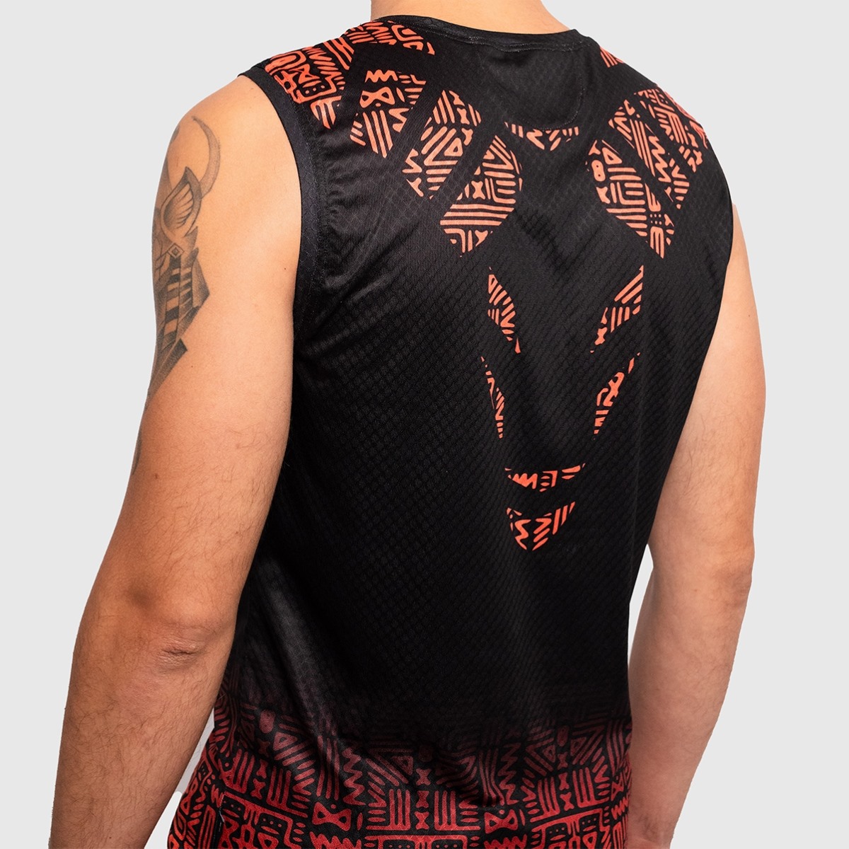 UNTAMED Iron Fist Sleeveless T-shirt Man BLACK ORANGE