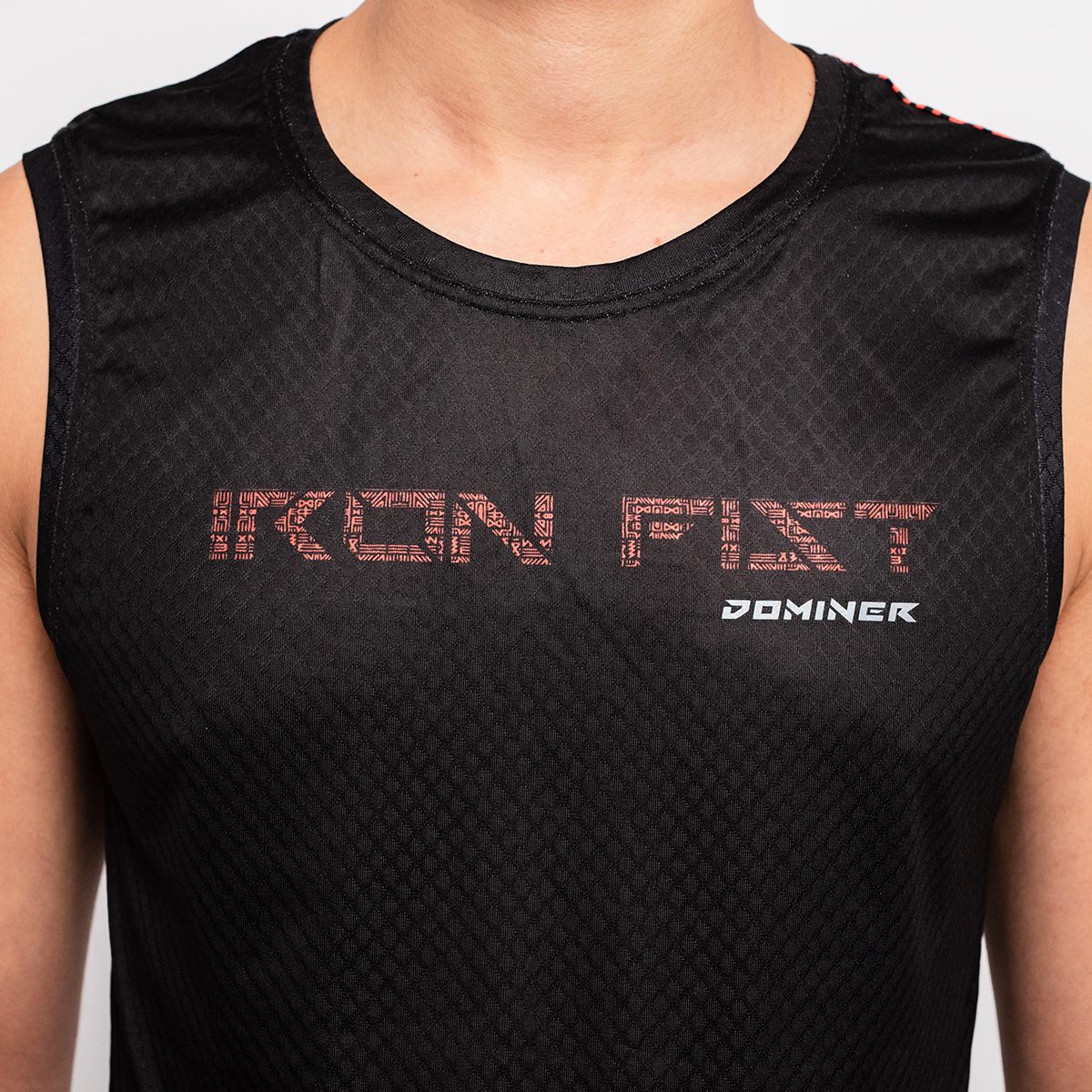UNTAMED Iron Fist Sleeveless T-shirt Man BLACK ORANGE