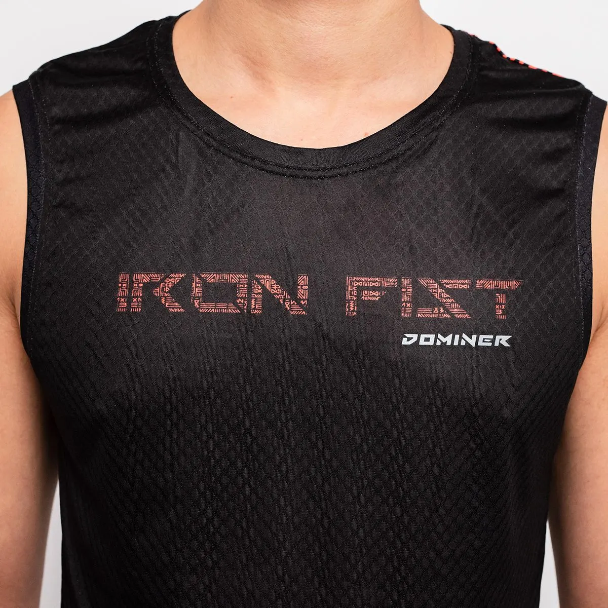 UNTAMED Iron Fist Sleeveless T-shirt Man BLACK ORANGE