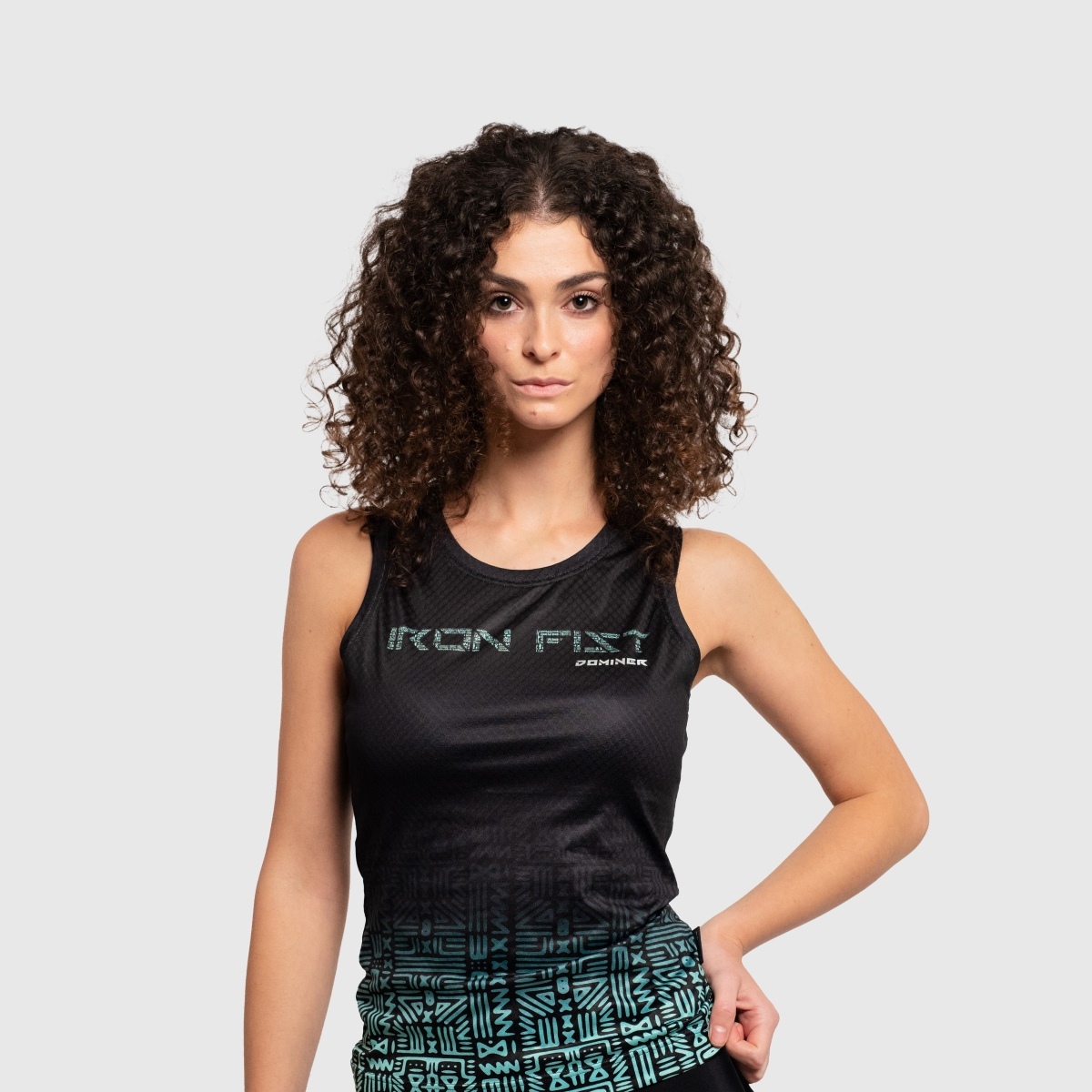 UNTAMED Iron Fist Sleeveless T-shirt Woman BLACK MINT