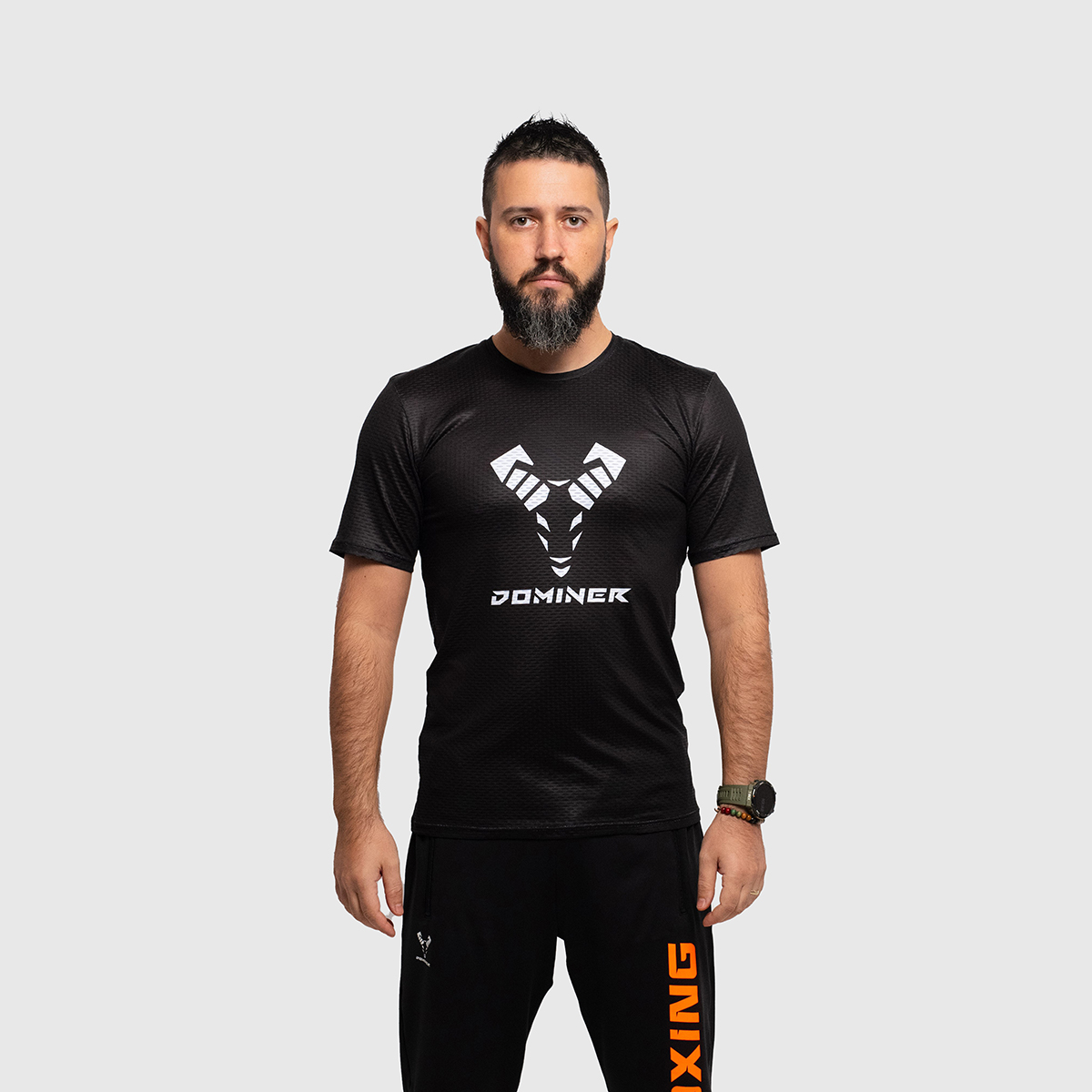 UNTAMED Iron Fist T-shirt Man BLACK ORANGE