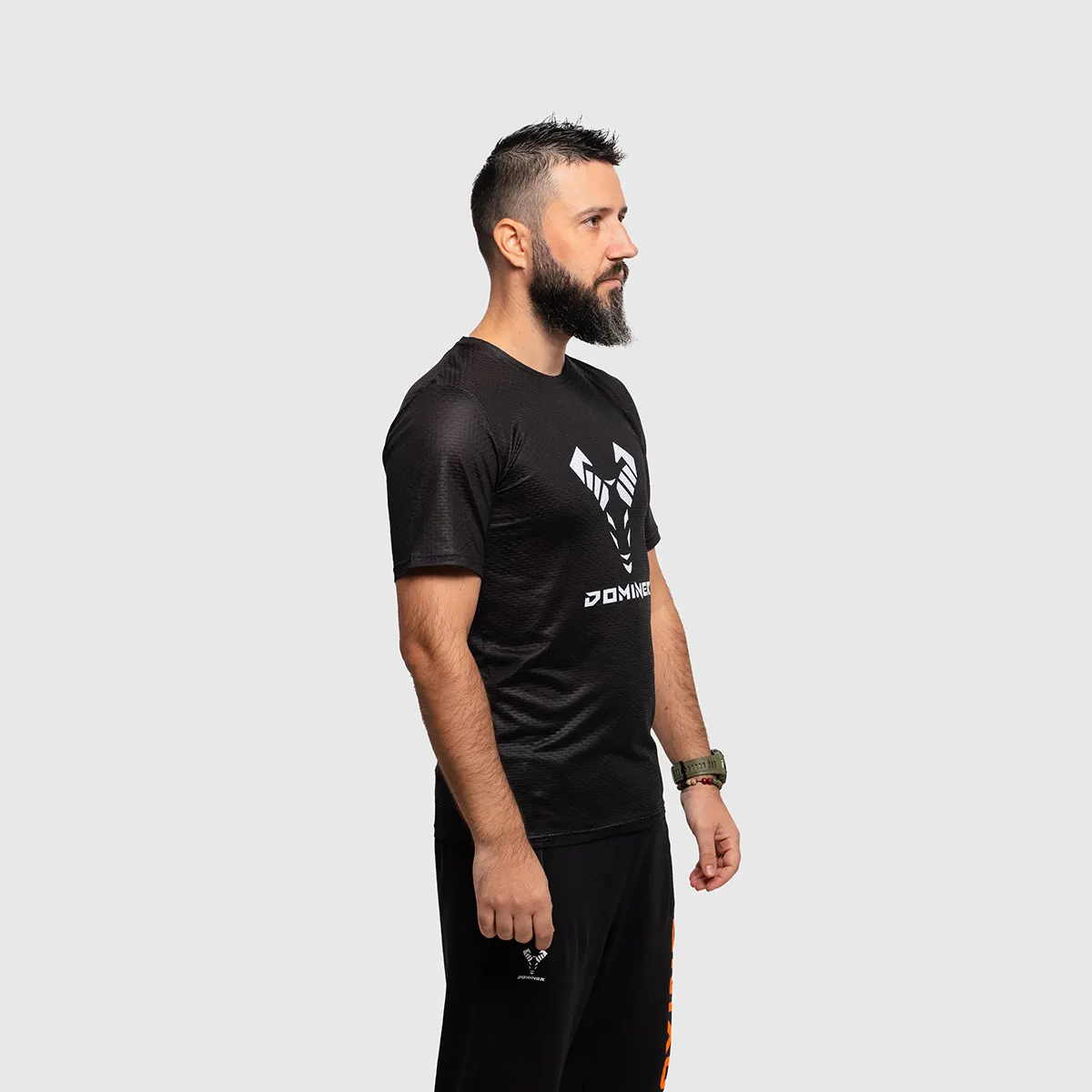 UNTAMED Iron Fist T-shirt Man BLACK ORANGE