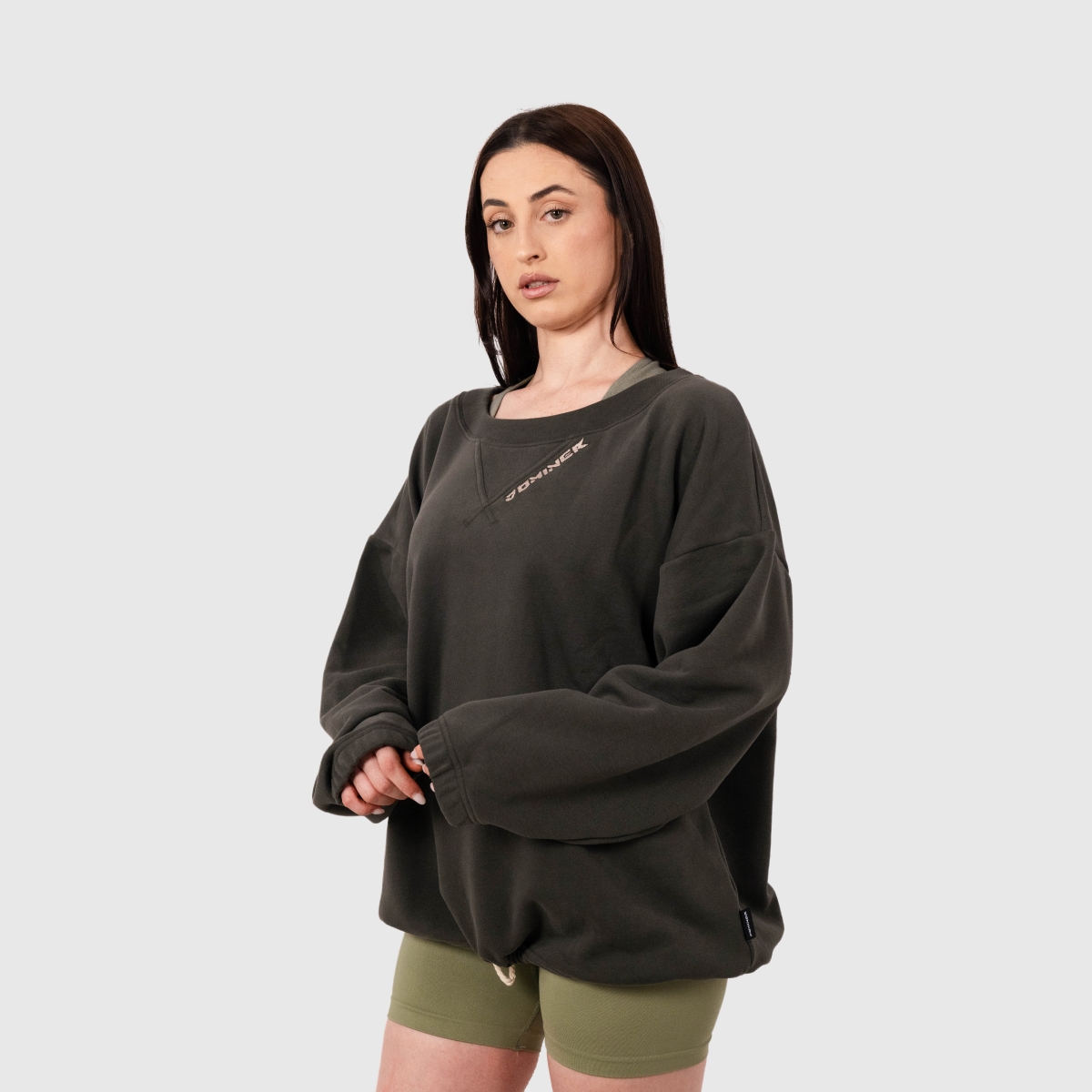 J.C Loosey Hoodie Woman Green Olive
