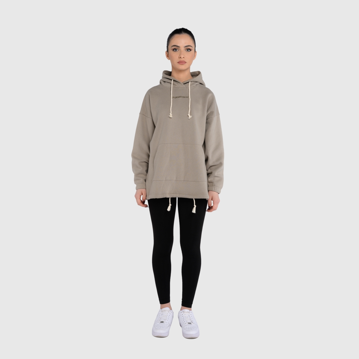 J.C Loosey Cap Hoodie Woman Beige